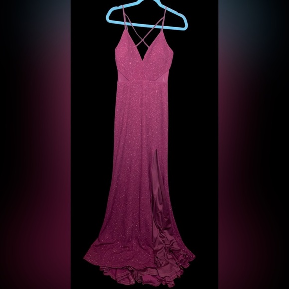 The Dear Moon Burgundy Juniors Prom Dress - Picture 1 of 9